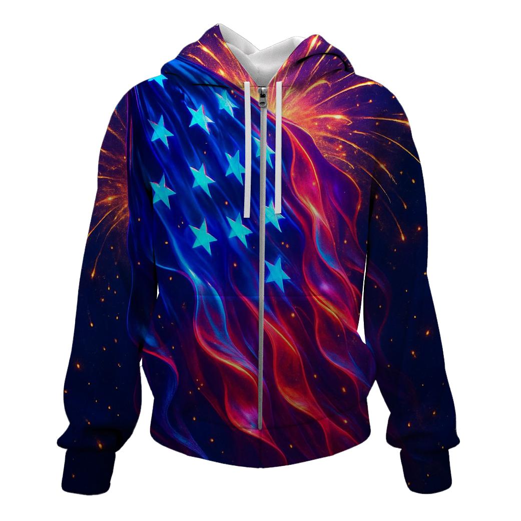 Firework Silk Cascade premium hoodies