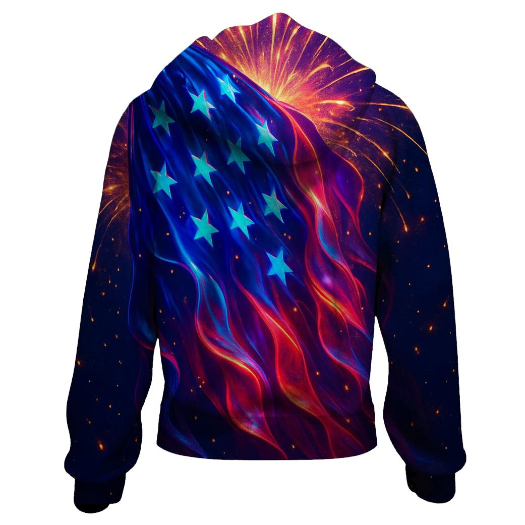 Firework Silk Cascade premium hoodies