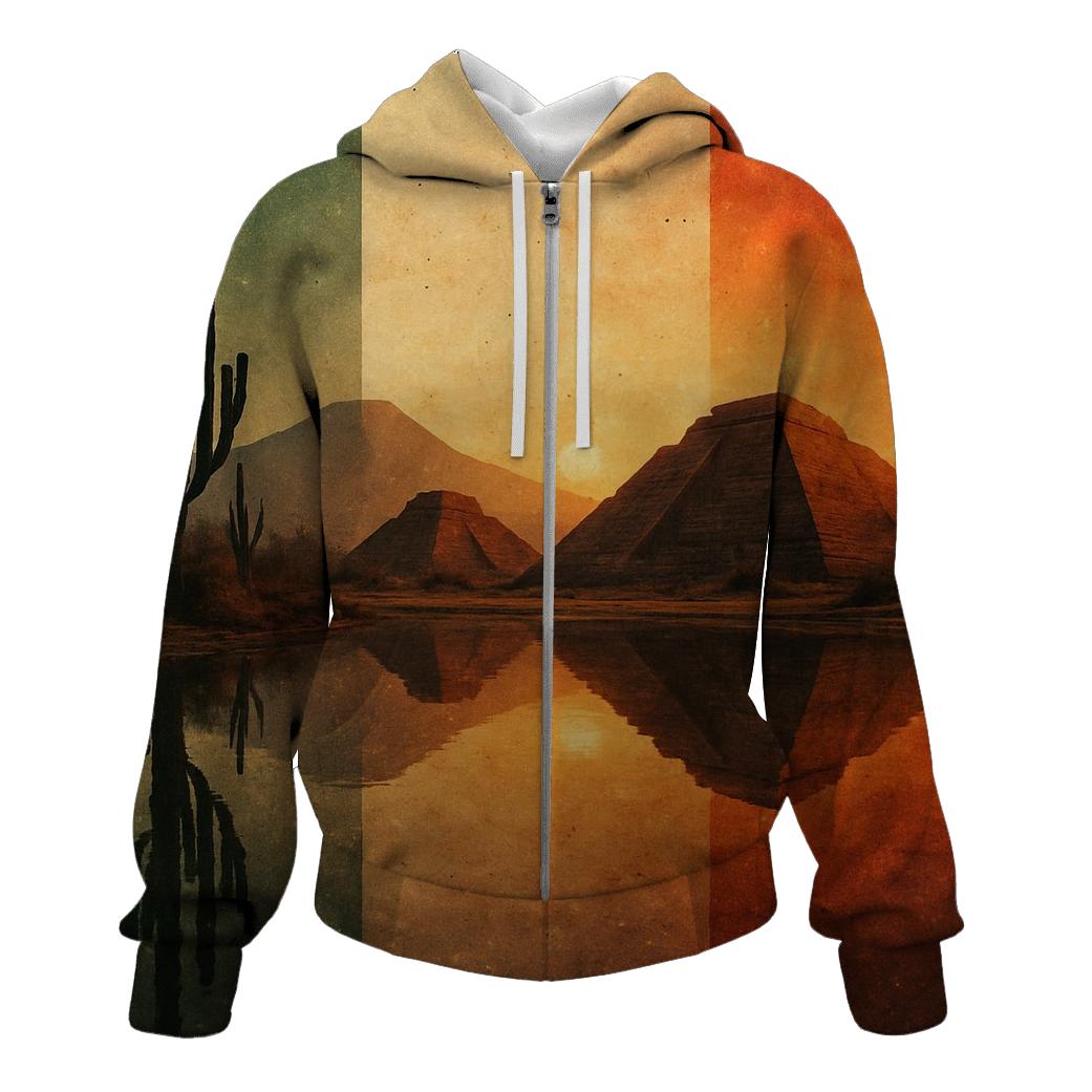 Aztec Mirage Reflection designer hoodies