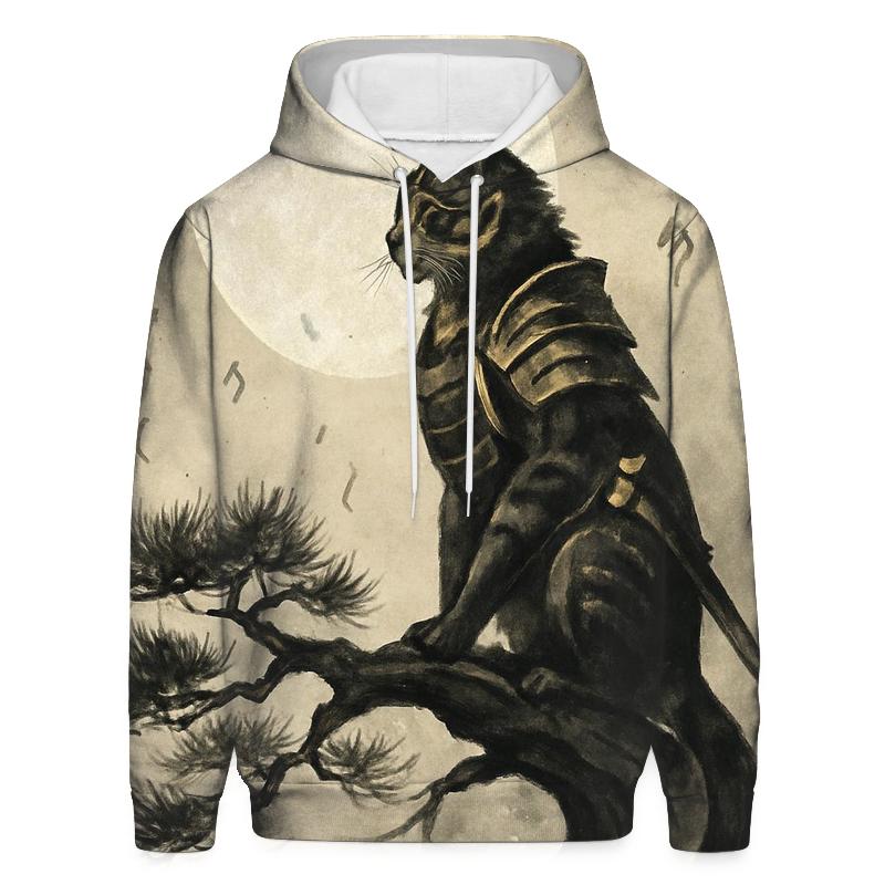 Samurai Moon Watcher pullover hoodies