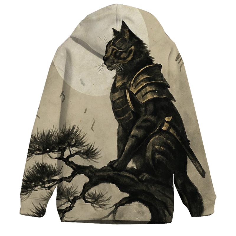 Samurai Moon Watcher pullover hoodies