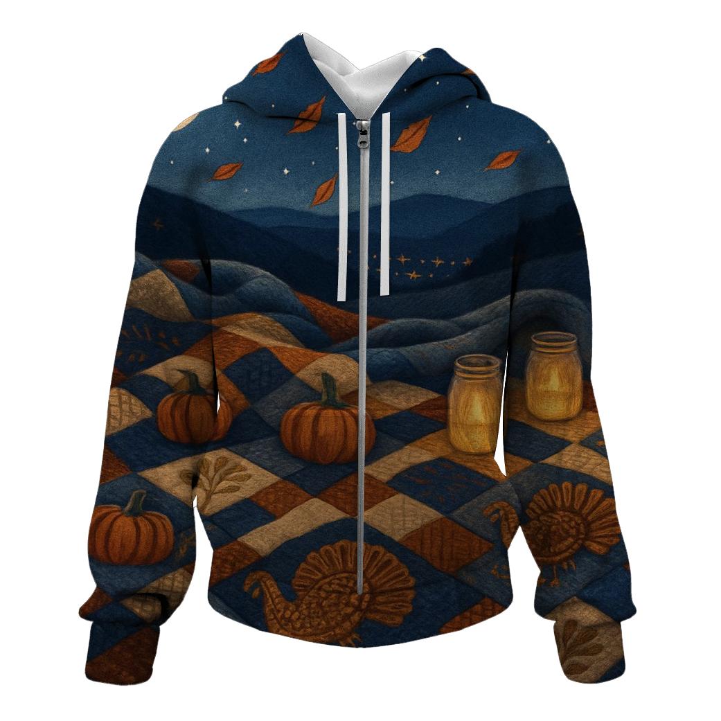 Starlit Gratitude Quilt premium hoodies