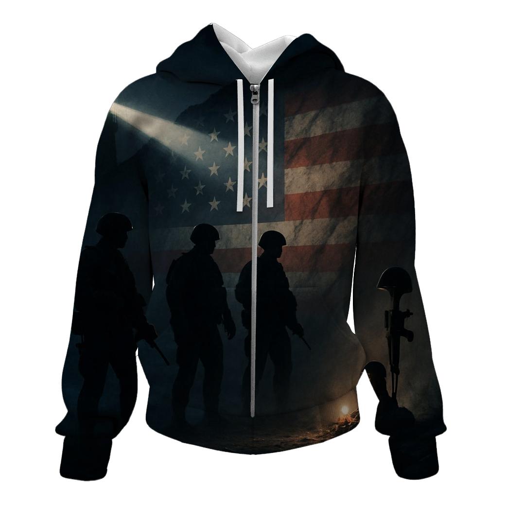 Quiet Beacon Patrol embroidered hoodies