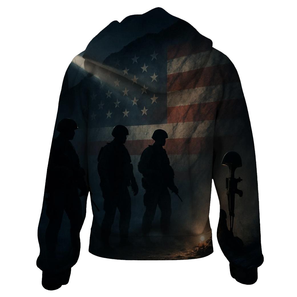 Quiet Beacon Patrol embroidered hoodies