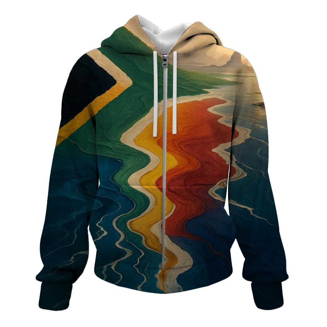 Rainbow Nation Confluence zip-up hoodies