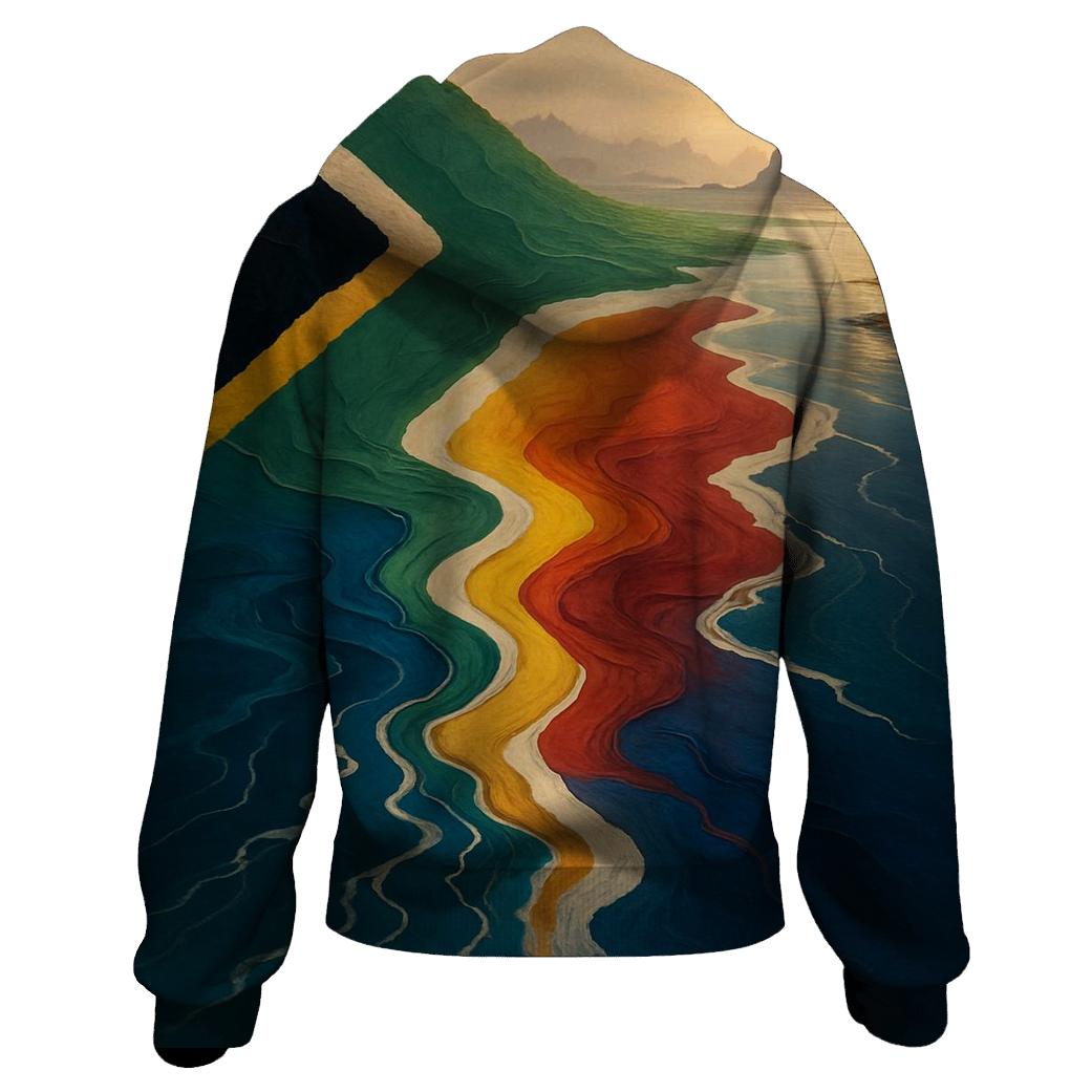 Rainbow Nation Confluence zip-up hoodies