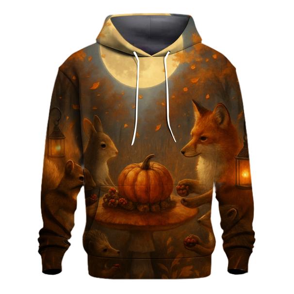 Woodland Feast Under Moonlight hoodie trends