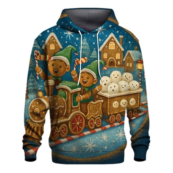 Gingerbread Train Party hoodie trends