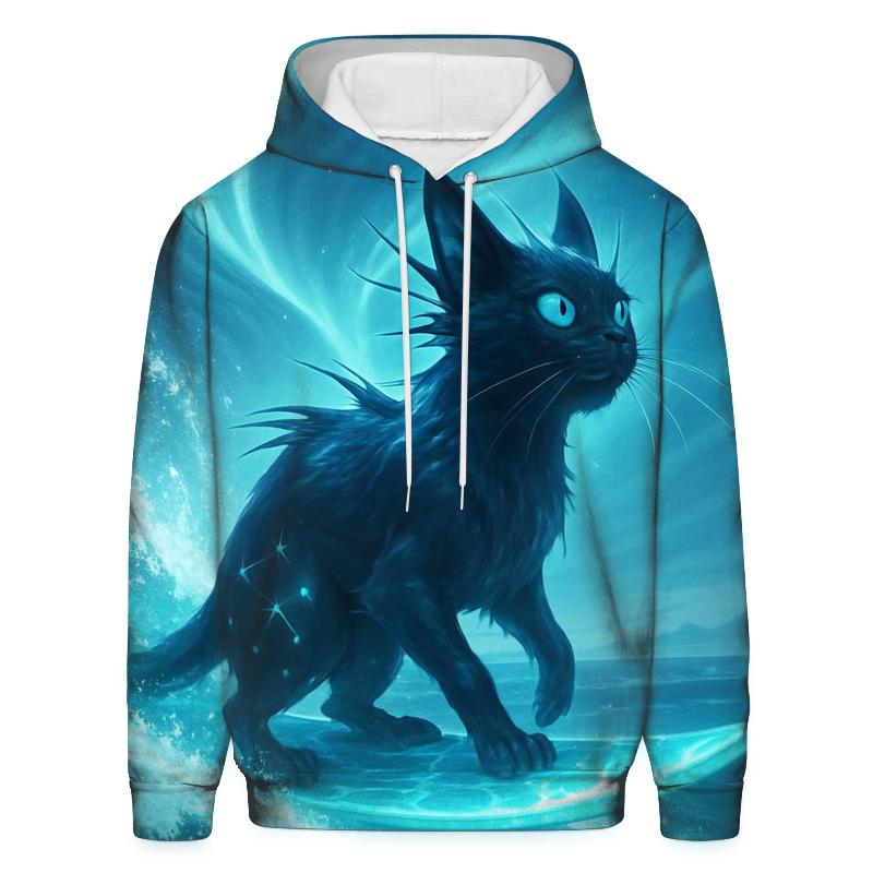 Aurora Surf Cat pullover hoodies