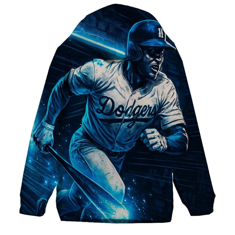 Neon Dugout Charge printed hoodies