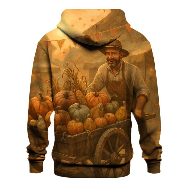 Pumpkin Cart At Sunset Market hoodie designs
