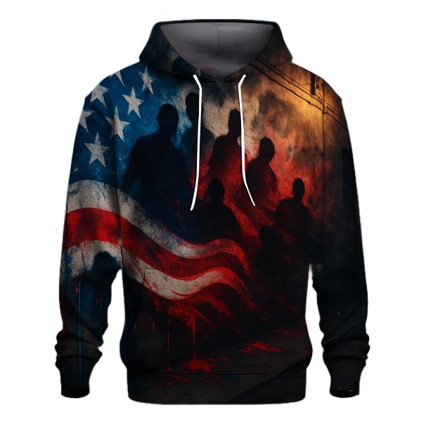 Graffiti Stripes Alley printed hoodies