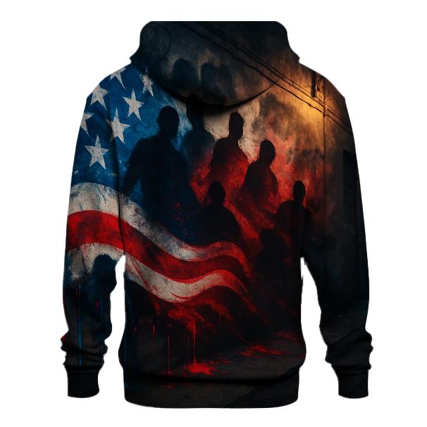 Graffiti Stripes Alley printed hoodies