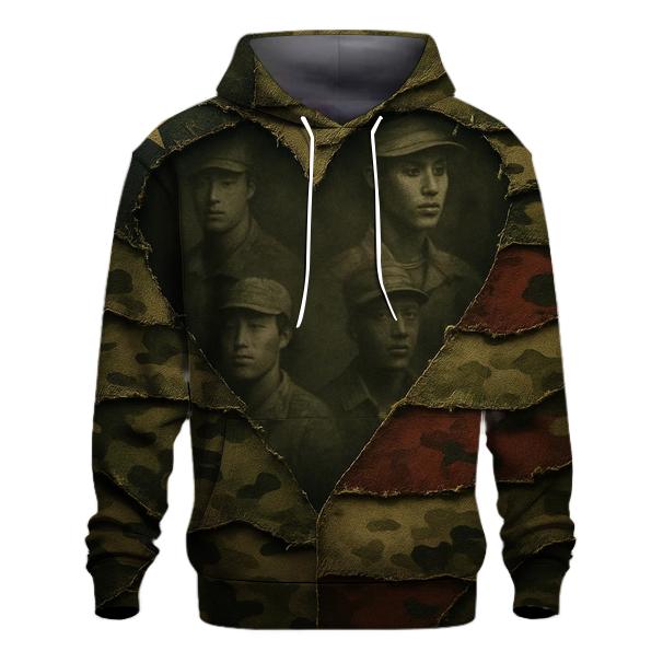 Camouflage Heartline hoodie styles