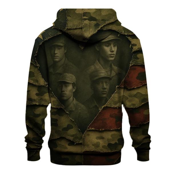 Camouflage Heartline hoodie styles