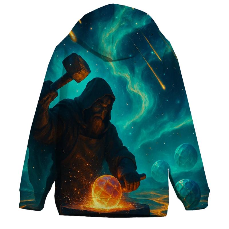 Crystal Nebula Forge graphic hoodies