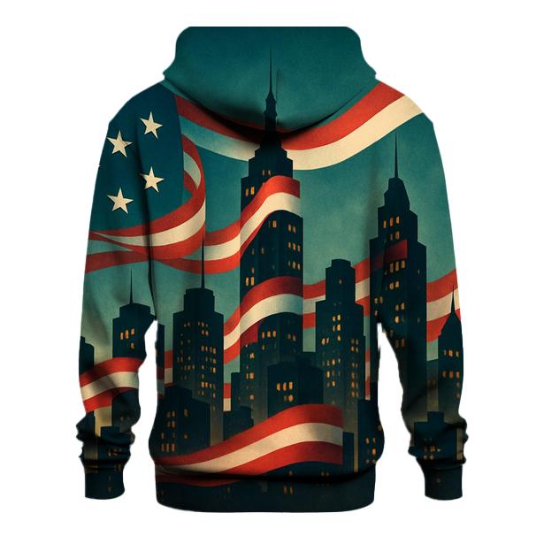 Patriotic Skyline Weave hoodie designs