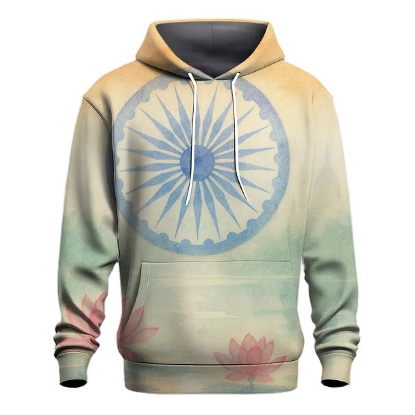 Monsoon Temple Watercolor pullover hoodies