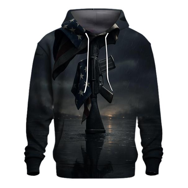Rifle And Ridge Reflection printed hoodies