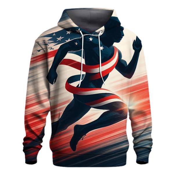 Stripes Of Motion Runner zip-up hoodies