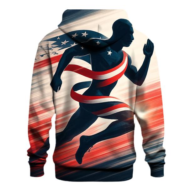 Stripes Of Motion Runner zip-up hoodies