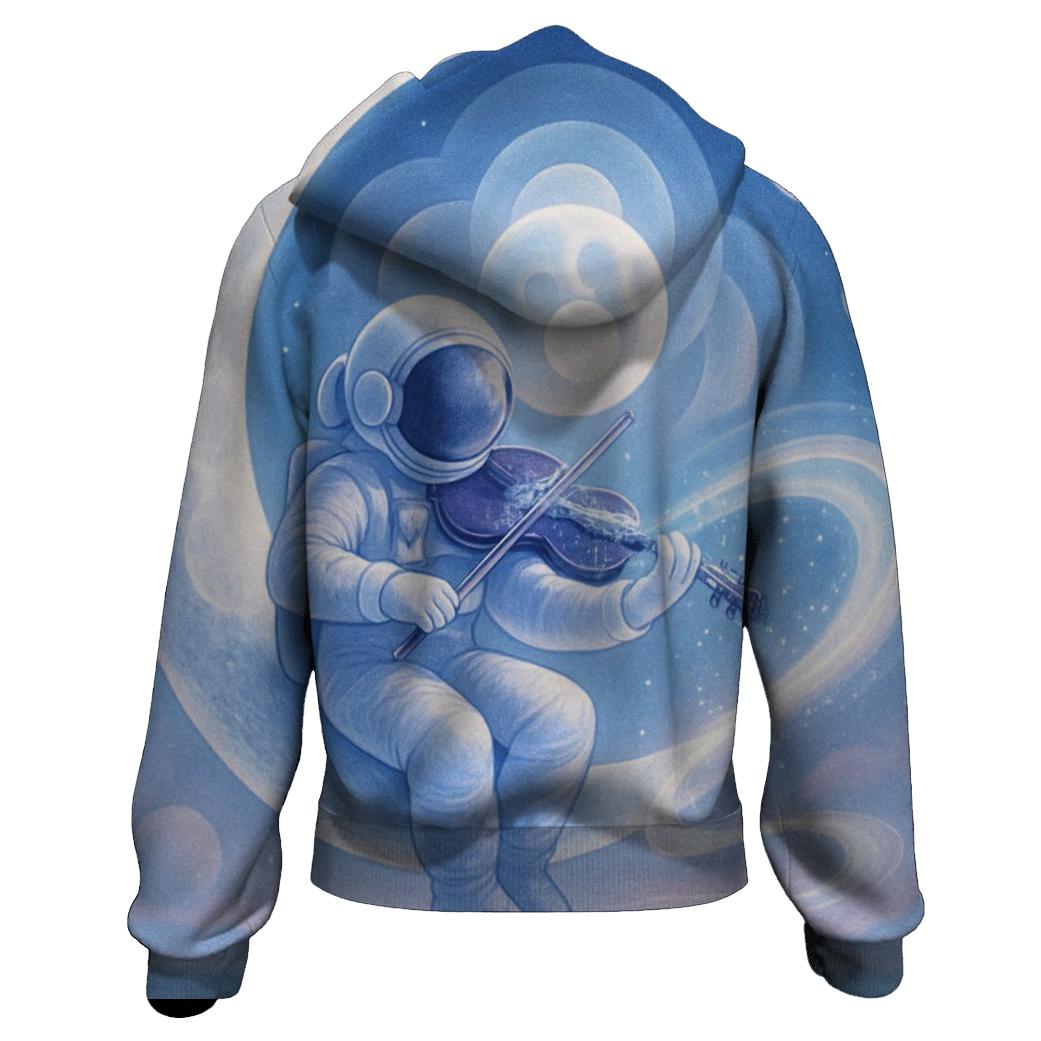 Moonphase Serenade printed hoodies