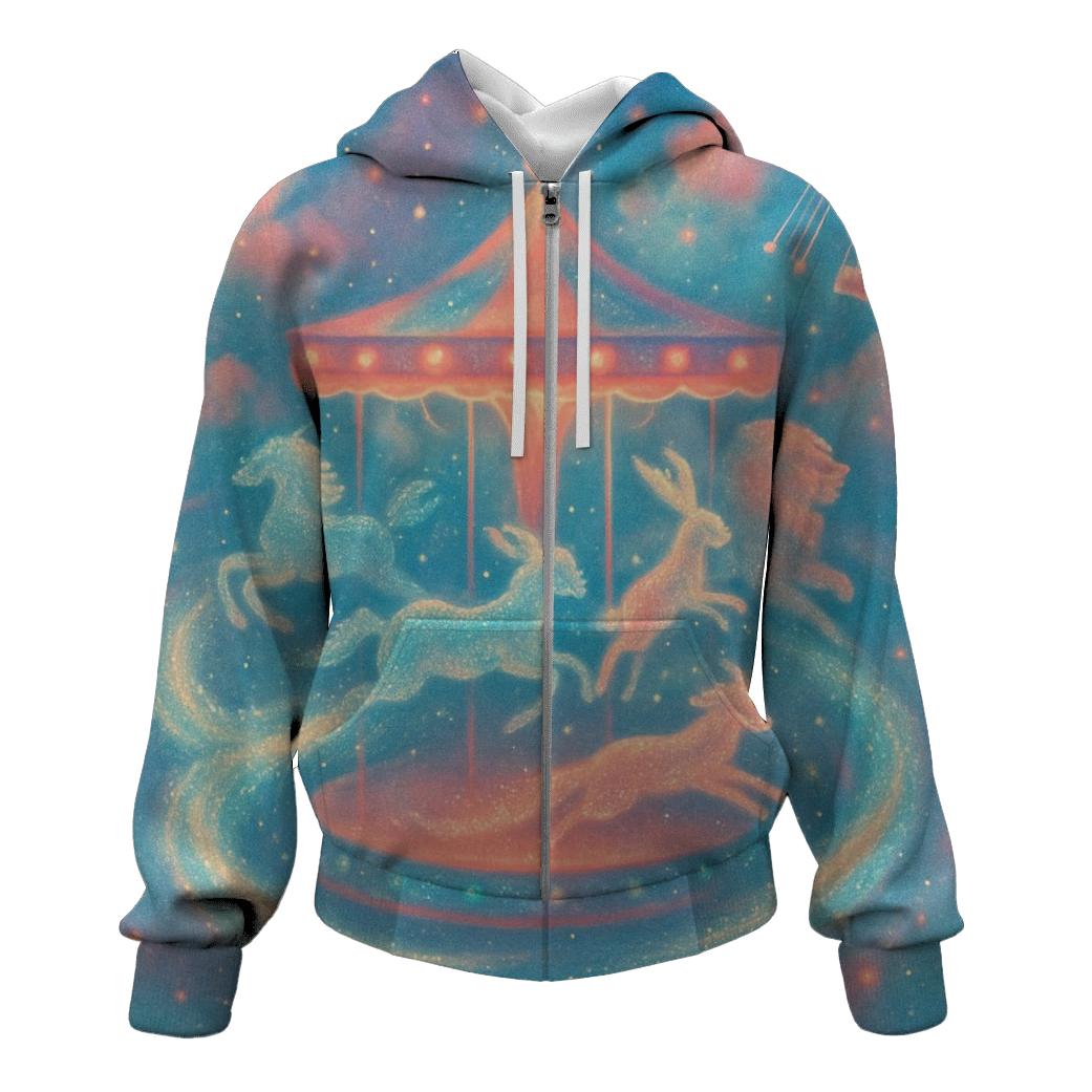 Comet Tail Carousel premium hoodies