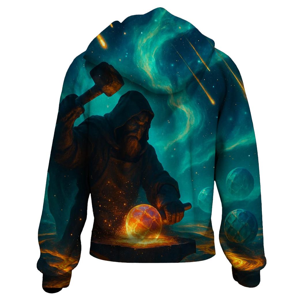 Crystal Nebula Forge embroidered hoodies