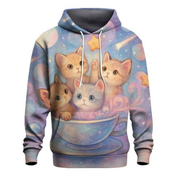 Galactic Tea Party Kittens hoodie styles