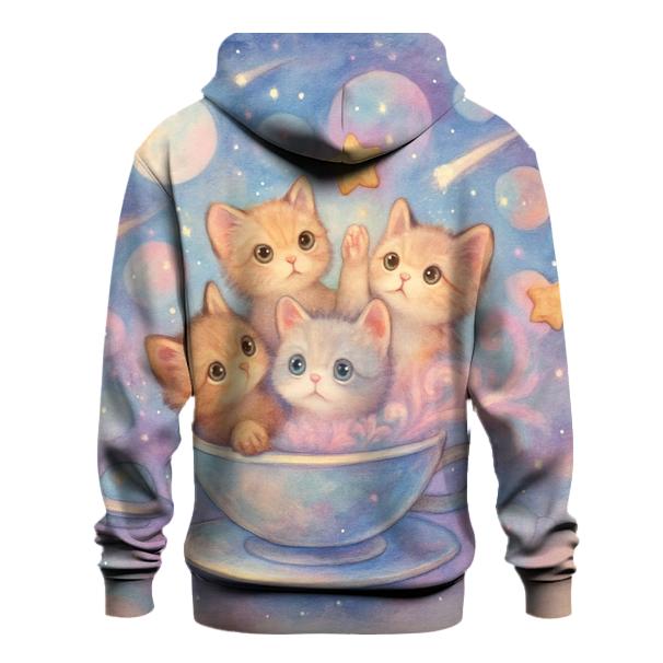 Galactic Tea Party Kittens hoodie styles