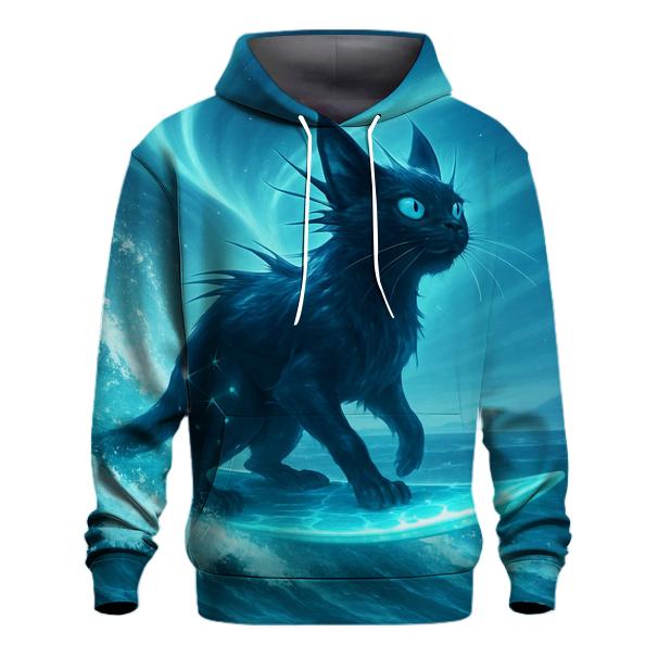 Aurora Surf Cat lightweight hoodies