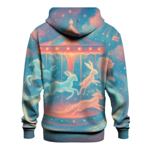 Comet Tail Carousel printed hoodies