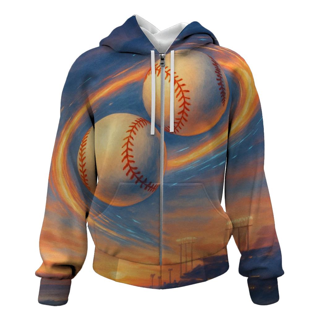 Sunset Two-Seam Fusion printed hoodies