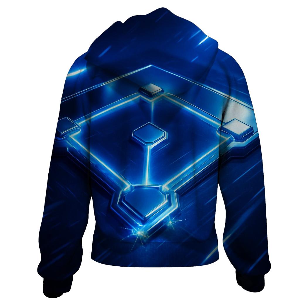 Diamond In Chrome lightweight hoodies