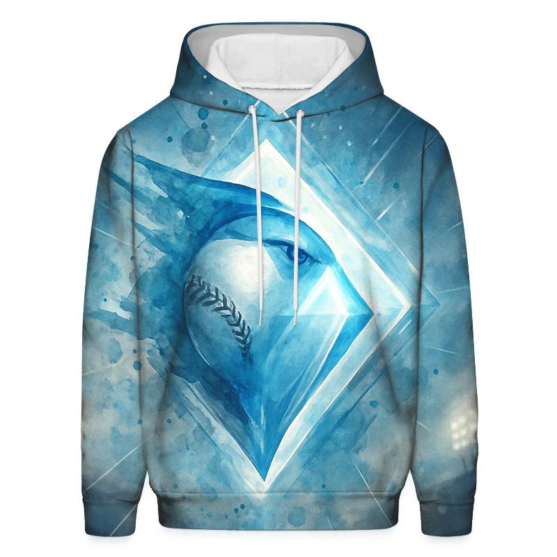 Feathered Diamond Fusion With Blue Jays heavyweight hoodies
