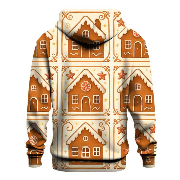 Gingerbread Tile On Cream Background custom hoodies