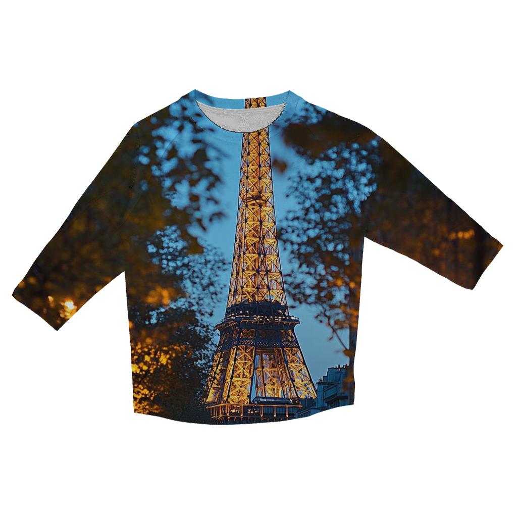 Eiffel Tower - Paris designer 3/4 sleeve blouses