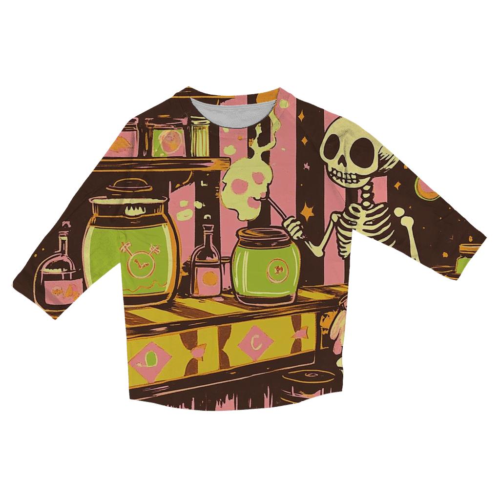 Creepy-Cute Candy Laboratory designer 3/4 sleeve blouses