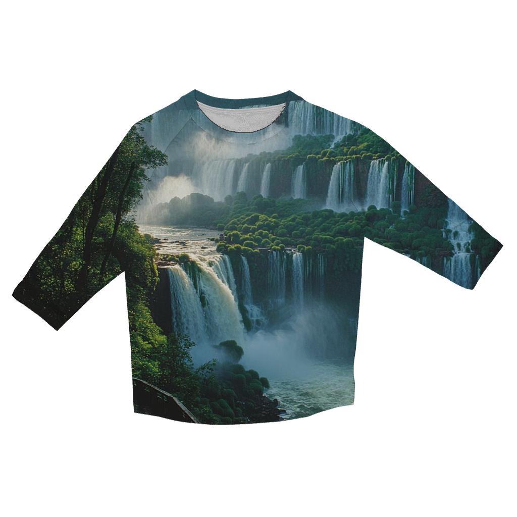 Iguazu Falls - Puerto Iguazu personalized 3/4 sleeve tees