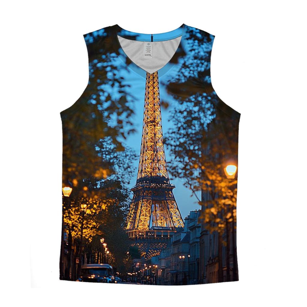 Eiffel Tower - Paris personalized athletic tanks