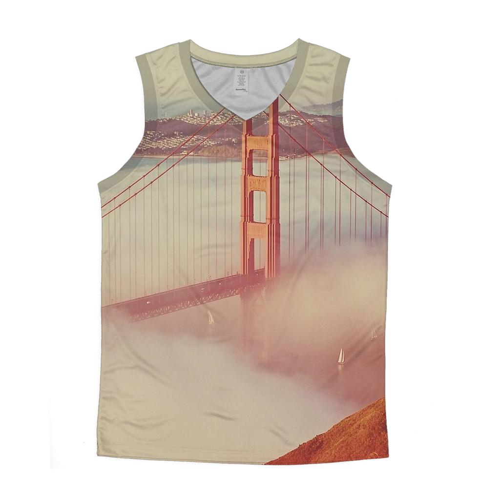 Golden Gate Bridge - San Francisco personalized athletic tanks