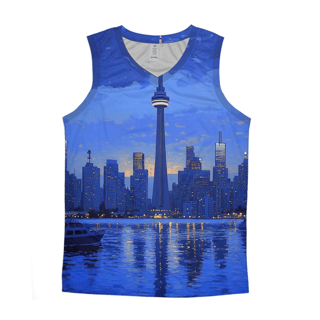 CN Tower - Toronto graphic print tank tops