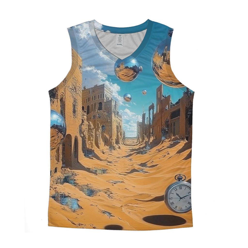 Dali Inspired Desert Dreams casual summer tank tops