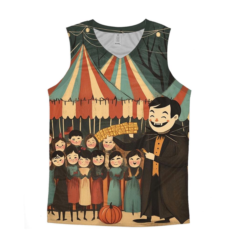 Cobweb Carnival Midway Halloween stylish racerback tanks