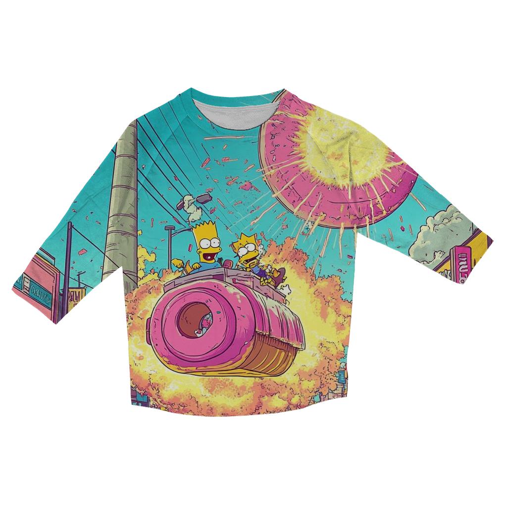 Springfield Sunset Stampede casual three quarter sleeve shirts