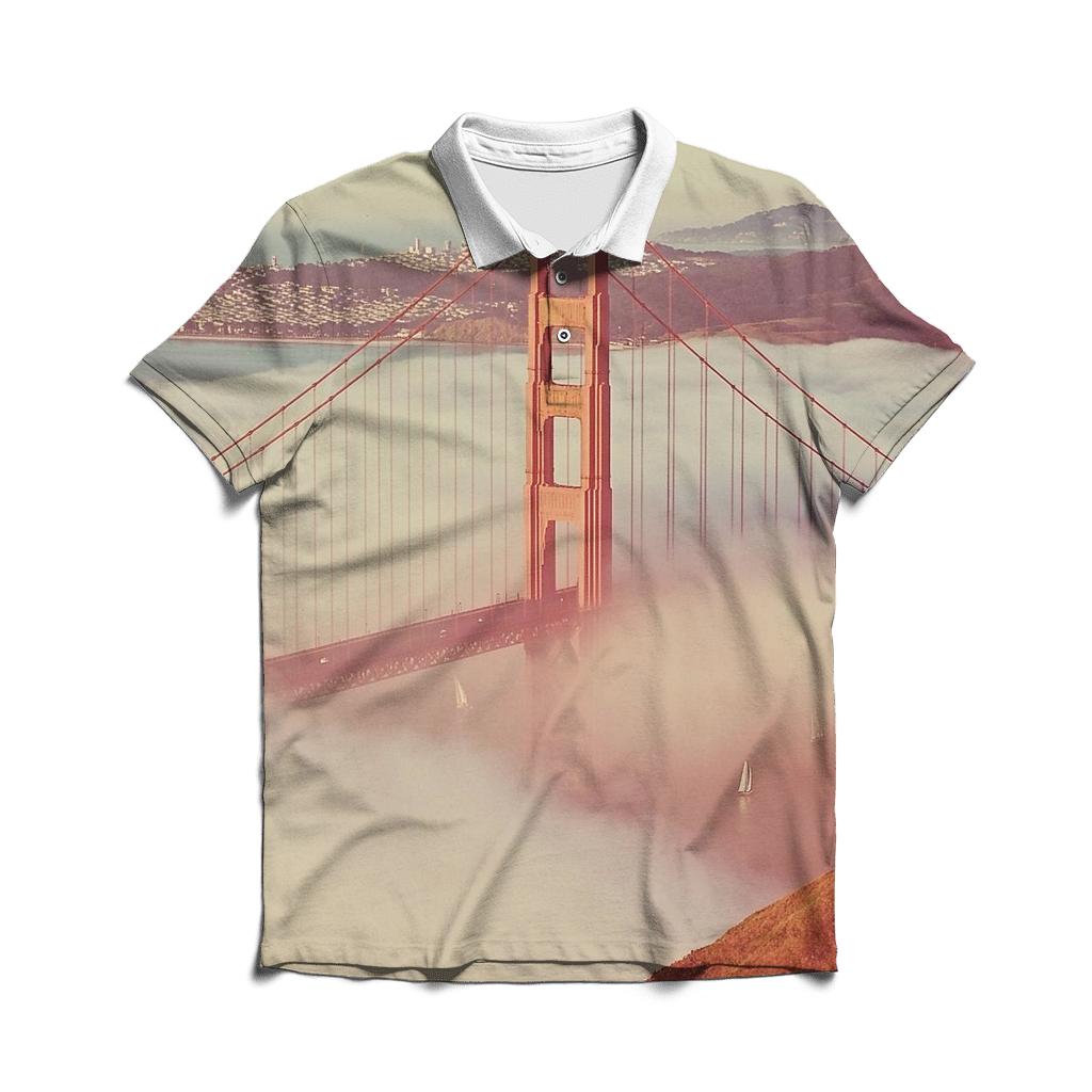 Golden Gate Bridge - San Francisco embroidered polo tops