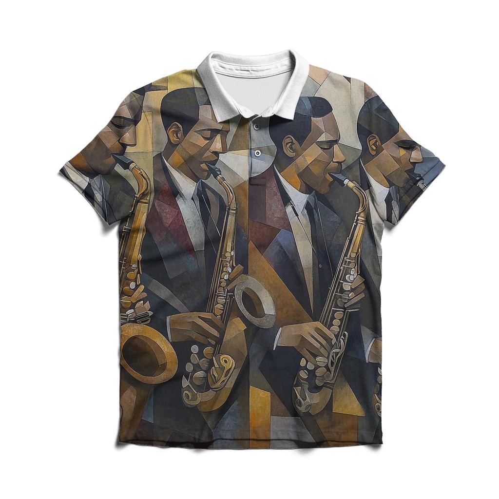Picasso Inspired Abstract Musicians personalized polo shirts