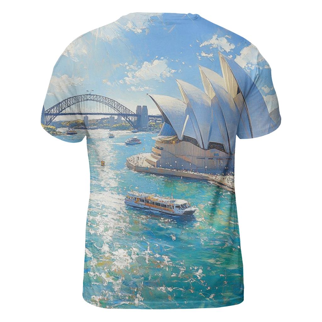 Sydney Opera House - Sydney artistic all-over print tops