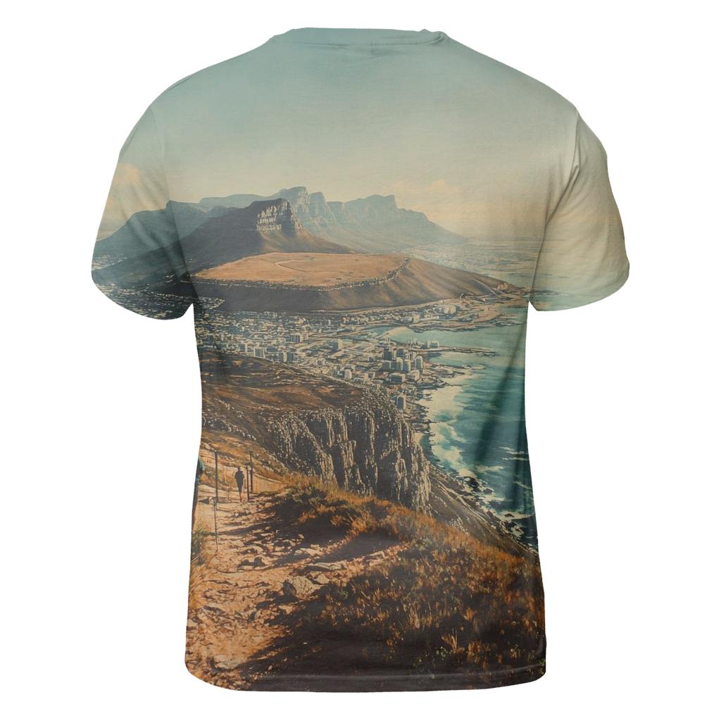 Table Mountain - Cape Town creative print fashion shirts