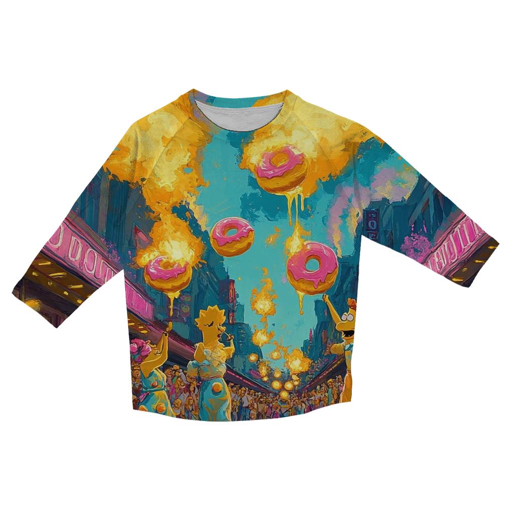 Krusty Street Spectacle trendy 3/4 sleeve tops
